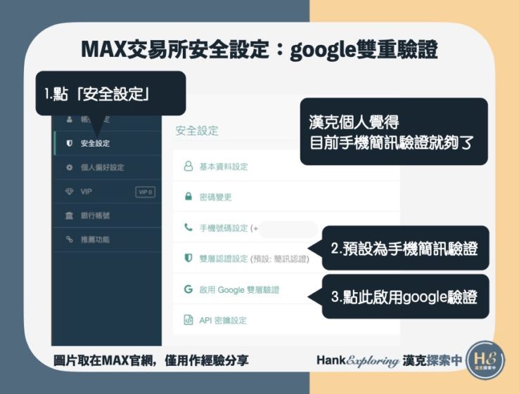 MAX交易所註冊教學：google雙重驗證設定