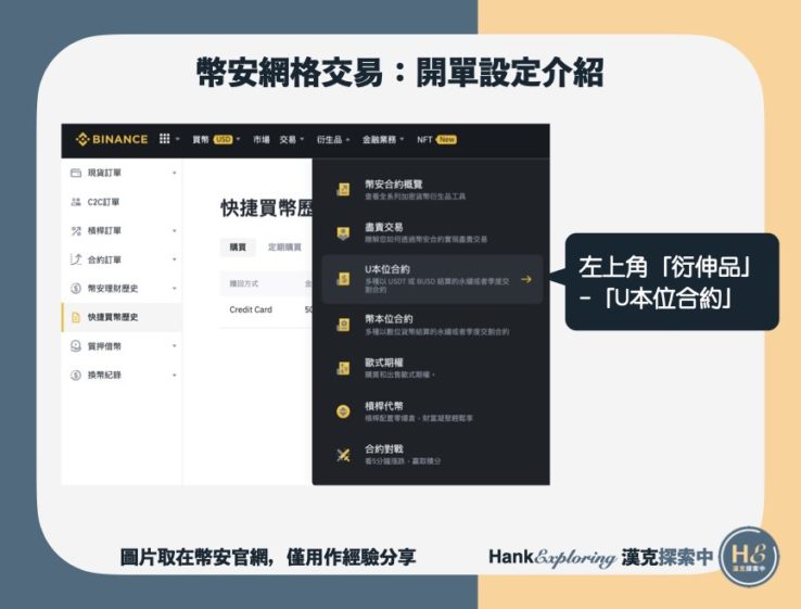 【幣安網格交易】開單設定教學step1
