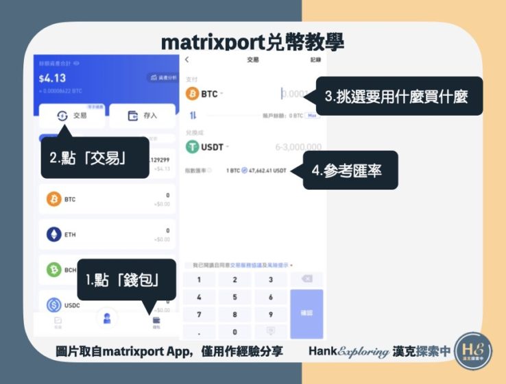 【matrixport交易教學】兑幣示範