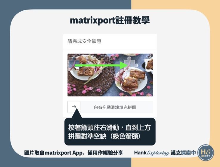 【matrixport註冊】step 3：完成圖形驗證