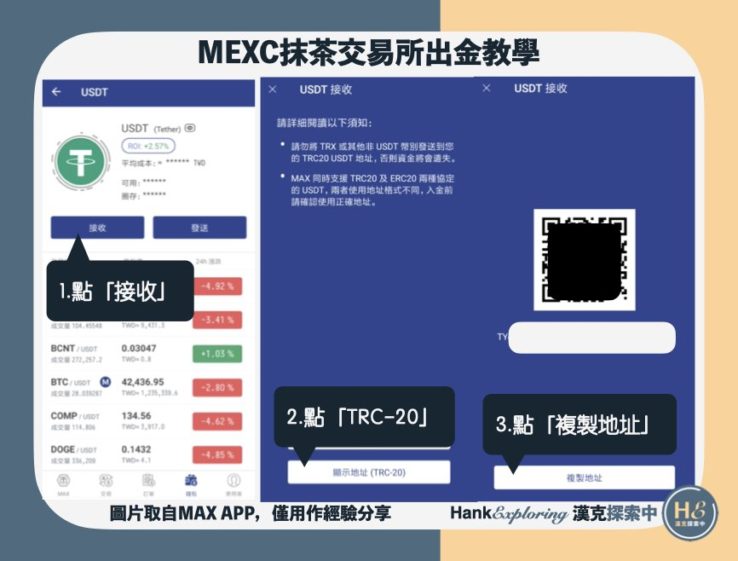 【BTCC出金教學】step1：取得MAX地址