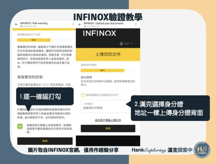 【INFINOX英諾驗證教學】step3：上傳身分證件
