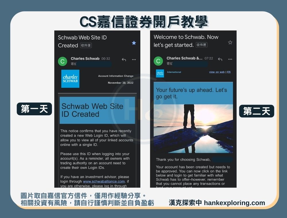 【CS嘉信證券開戶教學】step 7：開戶成功通知信