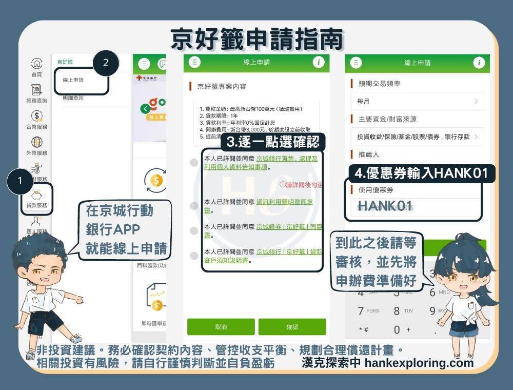 京好籤申請：提交相關資料