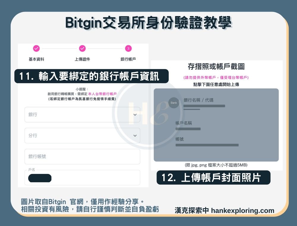 【Bitgin交易所註冊】身份驗證教學：銀行帳戶綁定