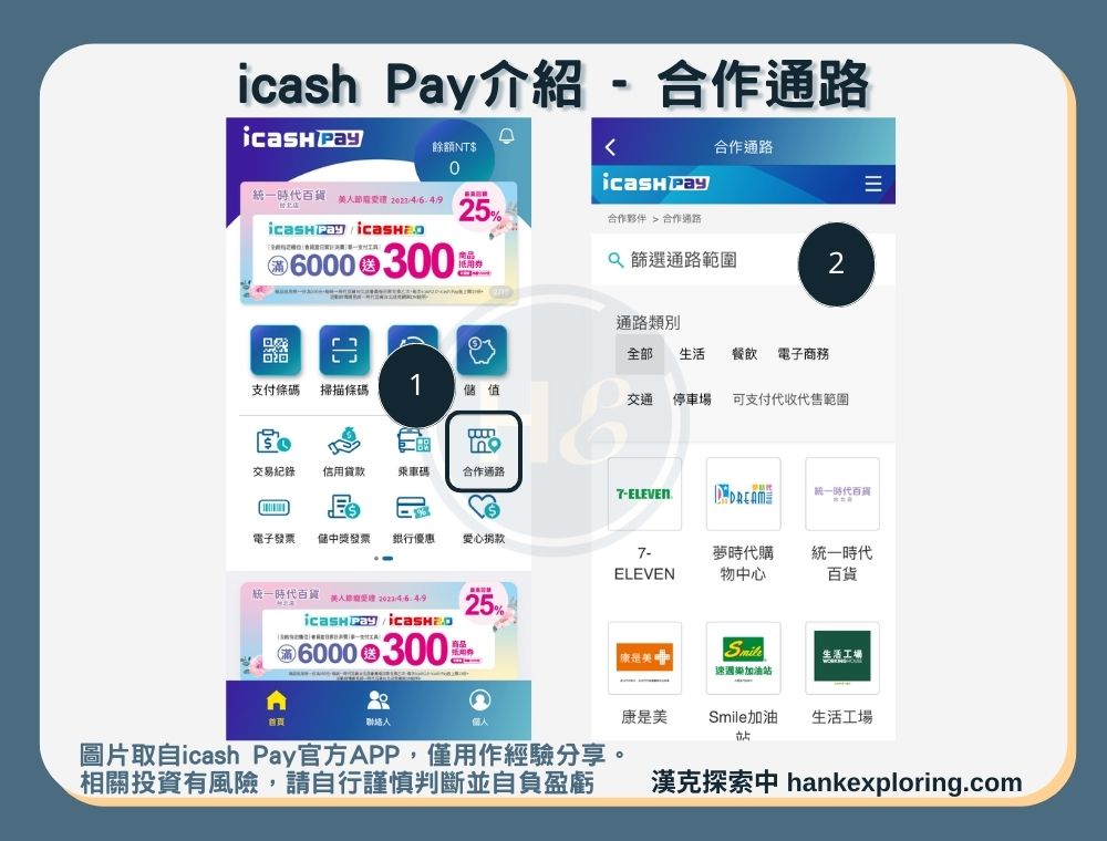 【icash Pay】合作通路