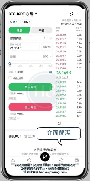 OKX合約優點：介面簡潔