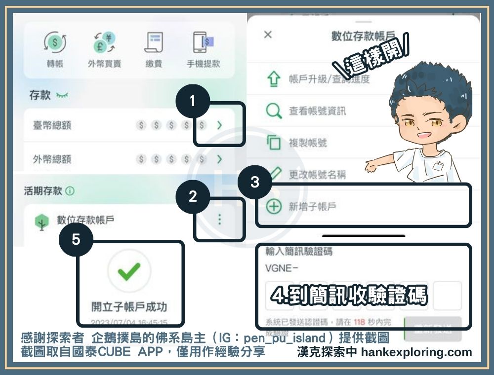 國泰子帳戶開立教學