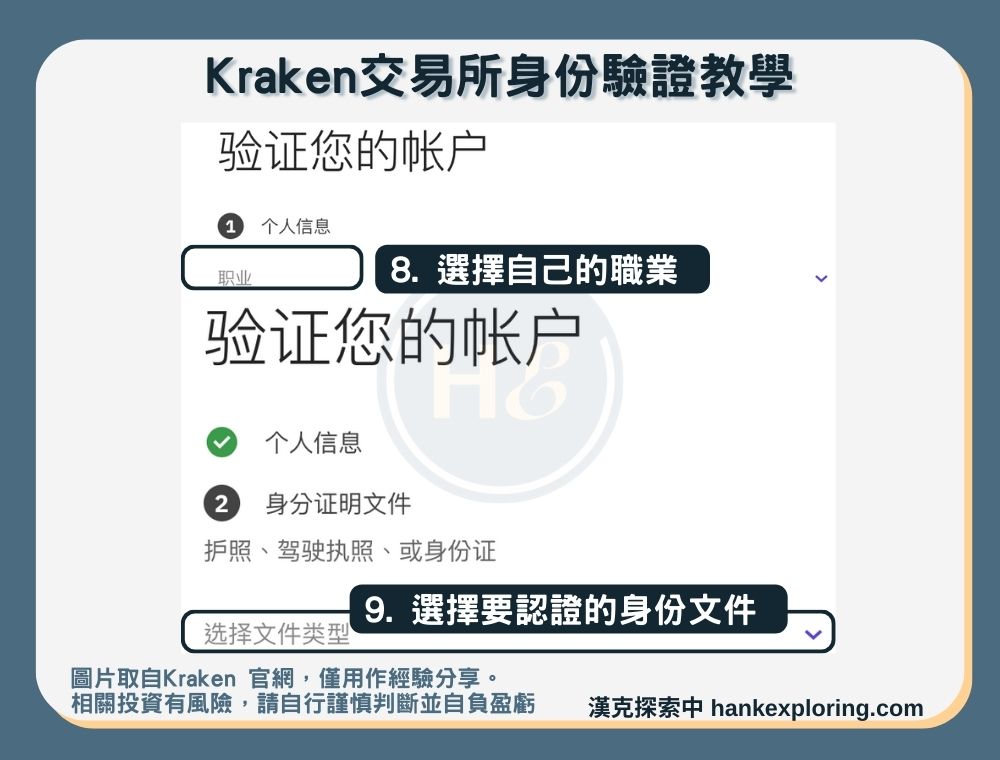 【Kraken交易所註冊】身份驗證教學：身份文件認證