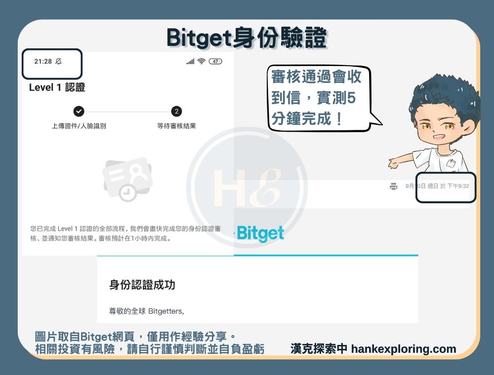 Bitget身份驗證步驟三：等待審核
