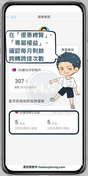 新光銀行數位帳戶跨行交易免費次數