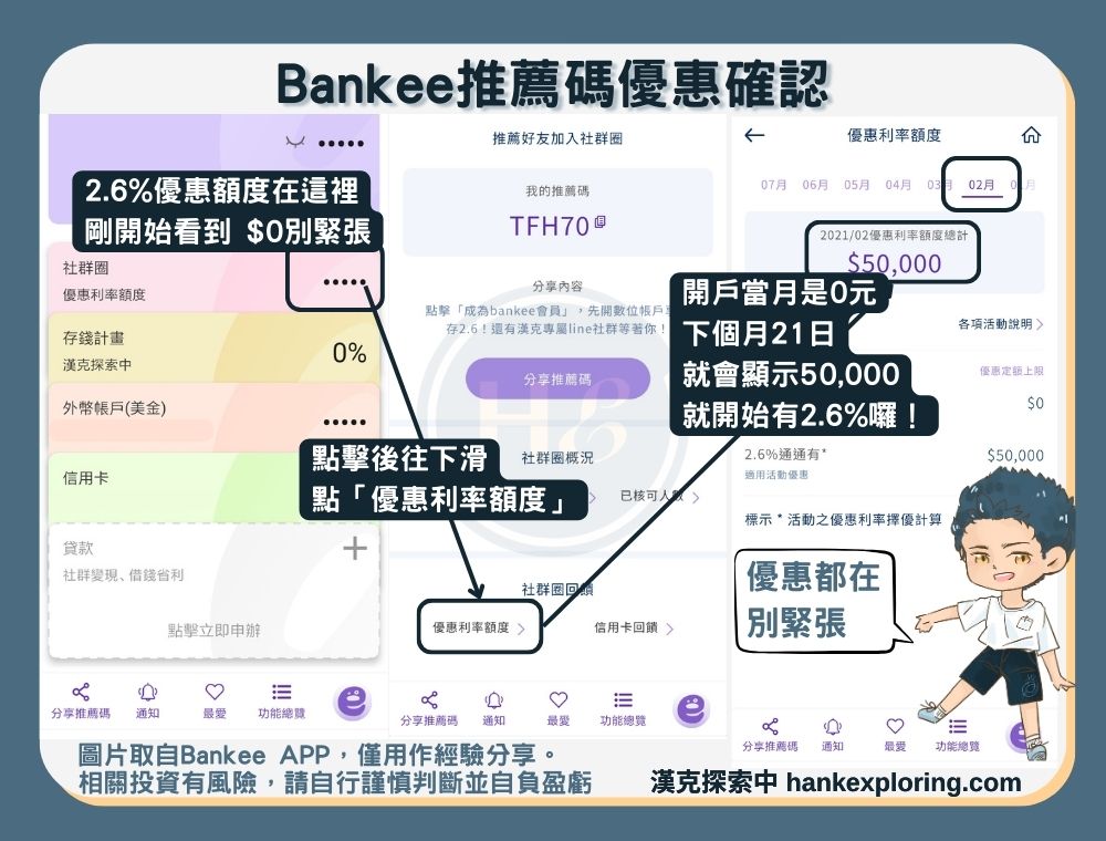 遠銀Bankee推薦碼優惠確認方式