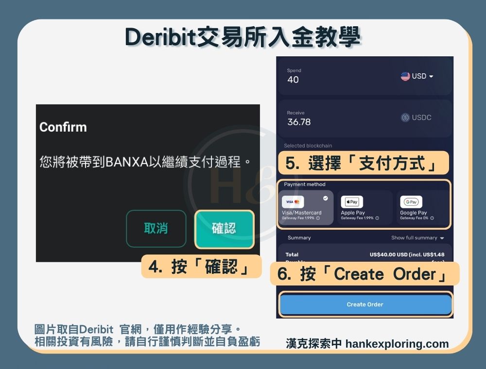 【Deribit交易所】入金教學二：第三方平台買幣-導入第三方進行交易