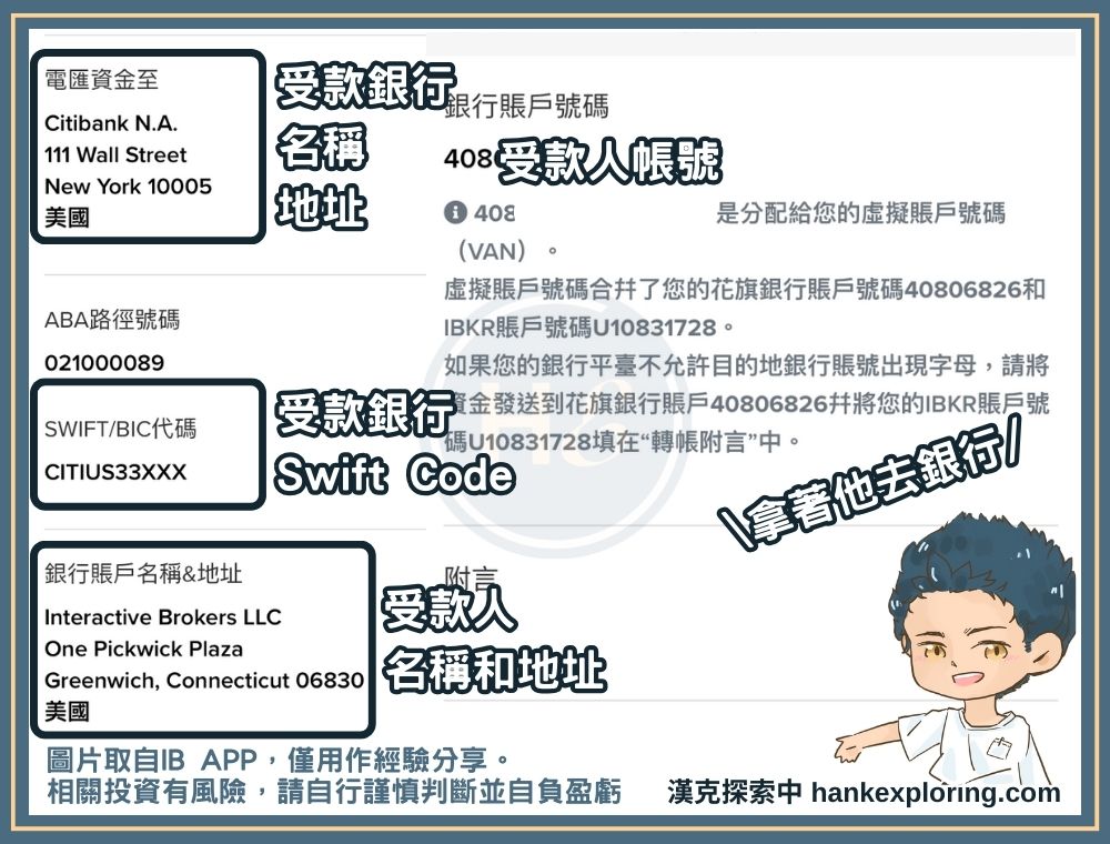 IB入金步驟三：取得電匯資訊