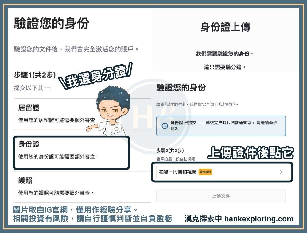 步驟四：上傳身分證件