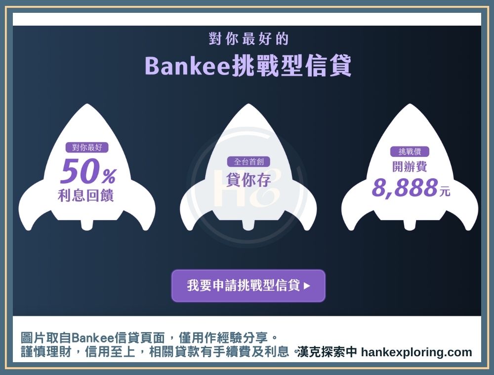 Bankee 挑戰型信貸方案