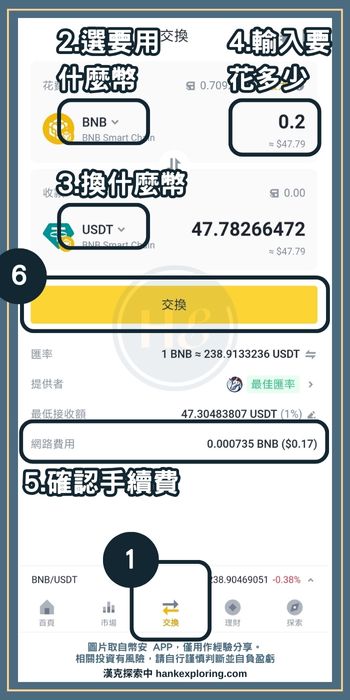 幣安 web3 錢包交換教學