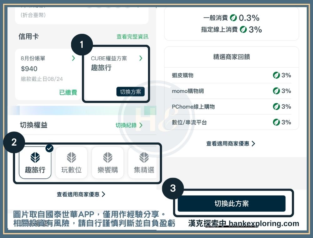 CUEB 卡方案切換教學