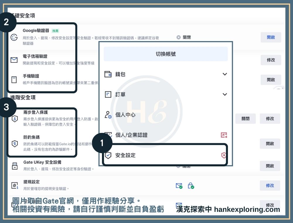 Gate 註冊安全設置