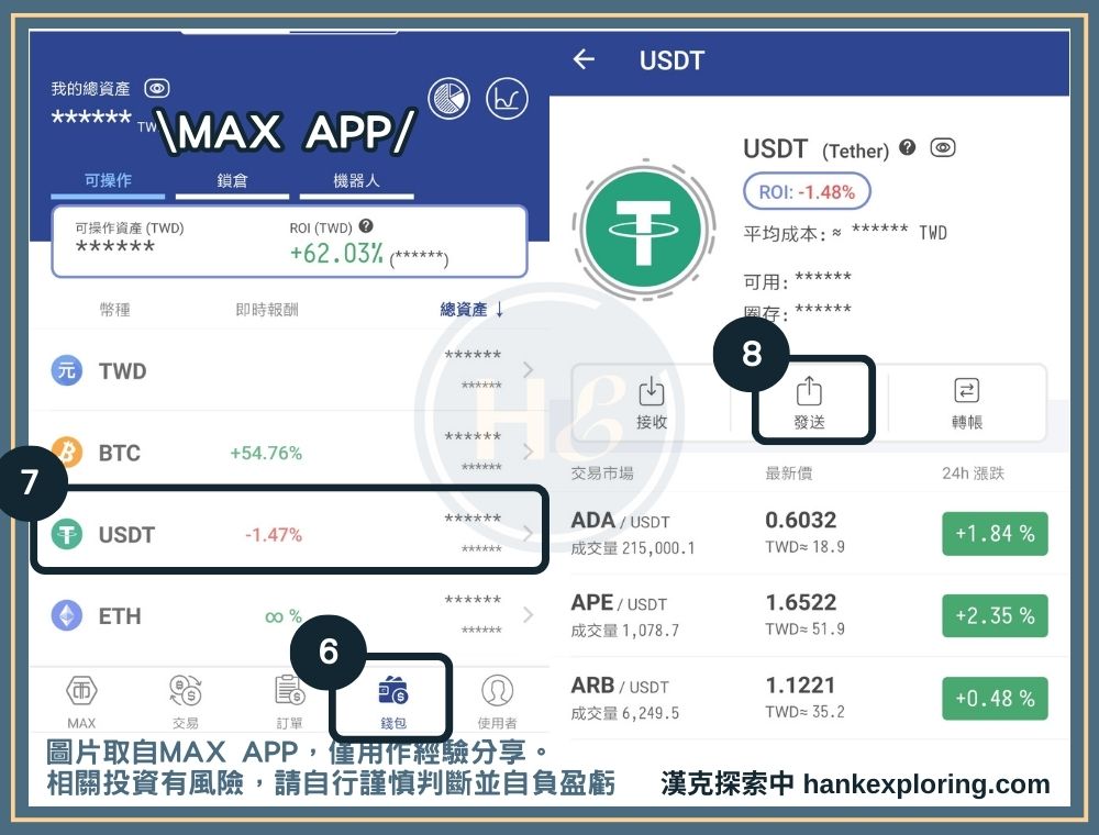 MAX 交易所出金到幣安教學：在MAX申請出金