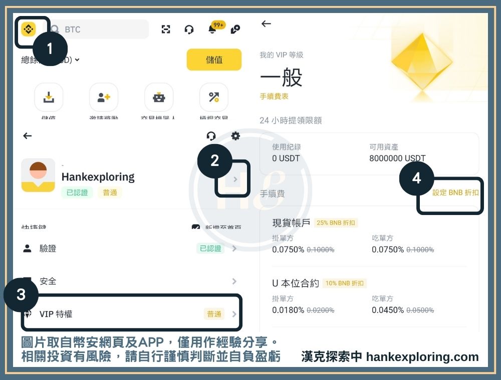 透過BNB來獲得幣安手續費減免