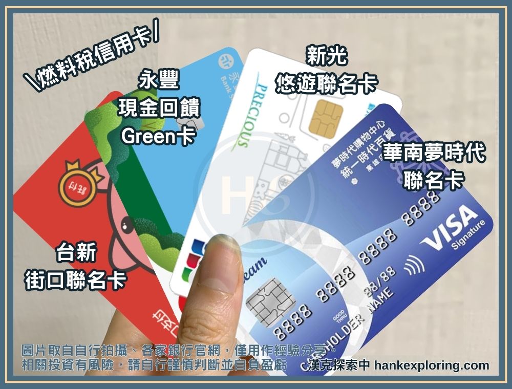 燃料稅信用卡展示圖