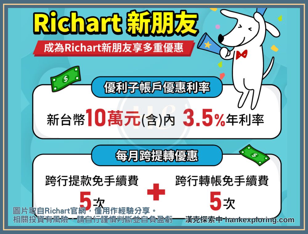 台新 Richart 2025 年新戶優惠