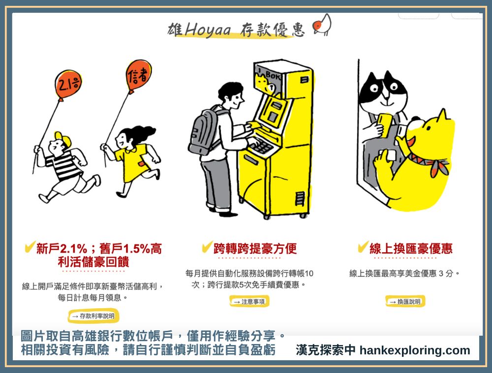 高雄銀行數位帳戶優惠總覽2025