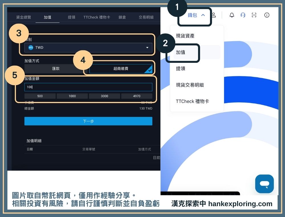 全家買比特幣步驟一：建立繳費條碼
