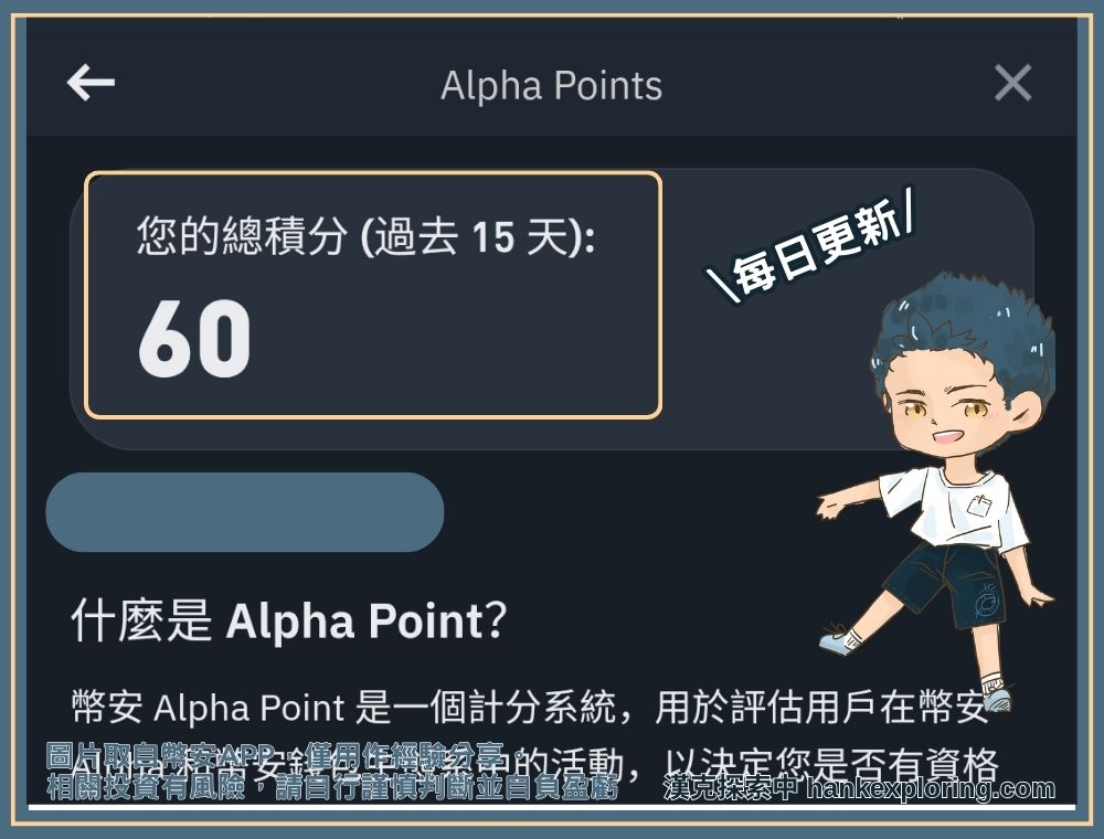 Alpha Points 查詢方式