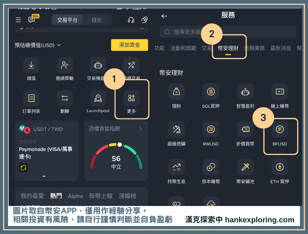 進入BFUSD申購頁面（更新）