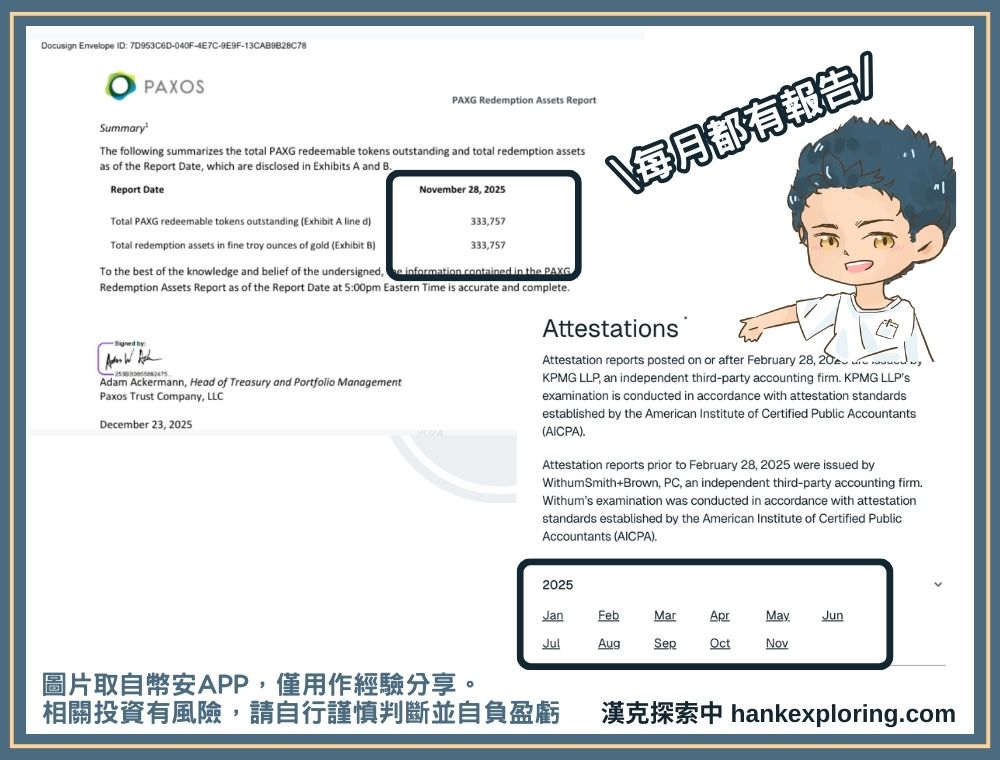 PAXG 幣審計報告